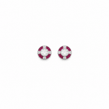 Pinklight Pendant with earrings in silver