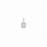Eira Crest Pendant with earrings in silver