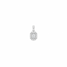 Eira Crest Pendant with earrings in silver