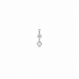 Flora Grace Pendant with earrings in silver