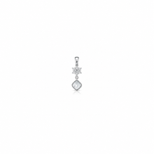 Flora Grace Pendant with earrings in silver