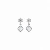 Flora Grace Pendant with earrings in silver