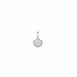 Eterna Halo Pendant with earrings in silver