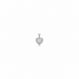 Heart Gleam Pendant with earrings in silver