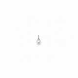 Pearl Pendant with earrings in silver