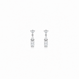 Eira Oval Pendant with earrings in silver