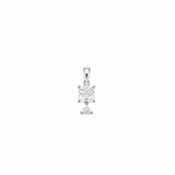Nova Tier Pendant with earrings in silver