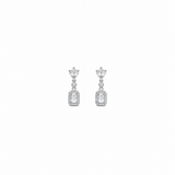 Luma Drop Pendant with earrings in silver