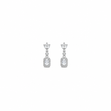 Luma Drop Pendant with earrings in silver