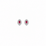 Prism Charm Pendant with earrings in silver