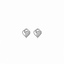 Classic Silver Heart Spark Pendant Set