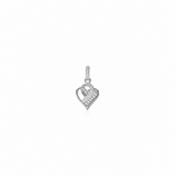 Classic Silver Heart Spark Pendant Set