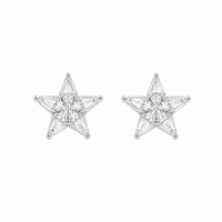 Silver Star Spark Women`s earrings