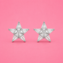 Silver Star Spark Women`s earrings
