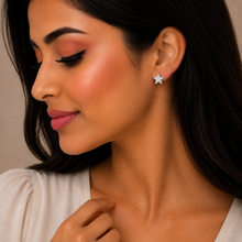 Silver Star Spark Women`s earrings