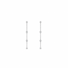 Chain crest Beam silver Earring