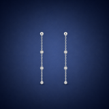 Chain crest Beam silver Earring