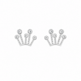 Crown patterned ring in Silver