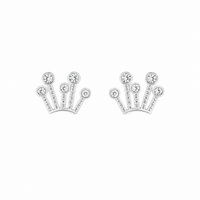 Crown patterned ring in Silver