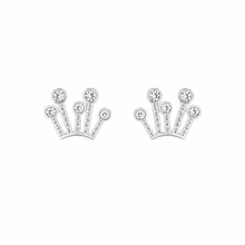 Crown patterned ring in Silver