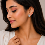 Silver Crossgleam Earring