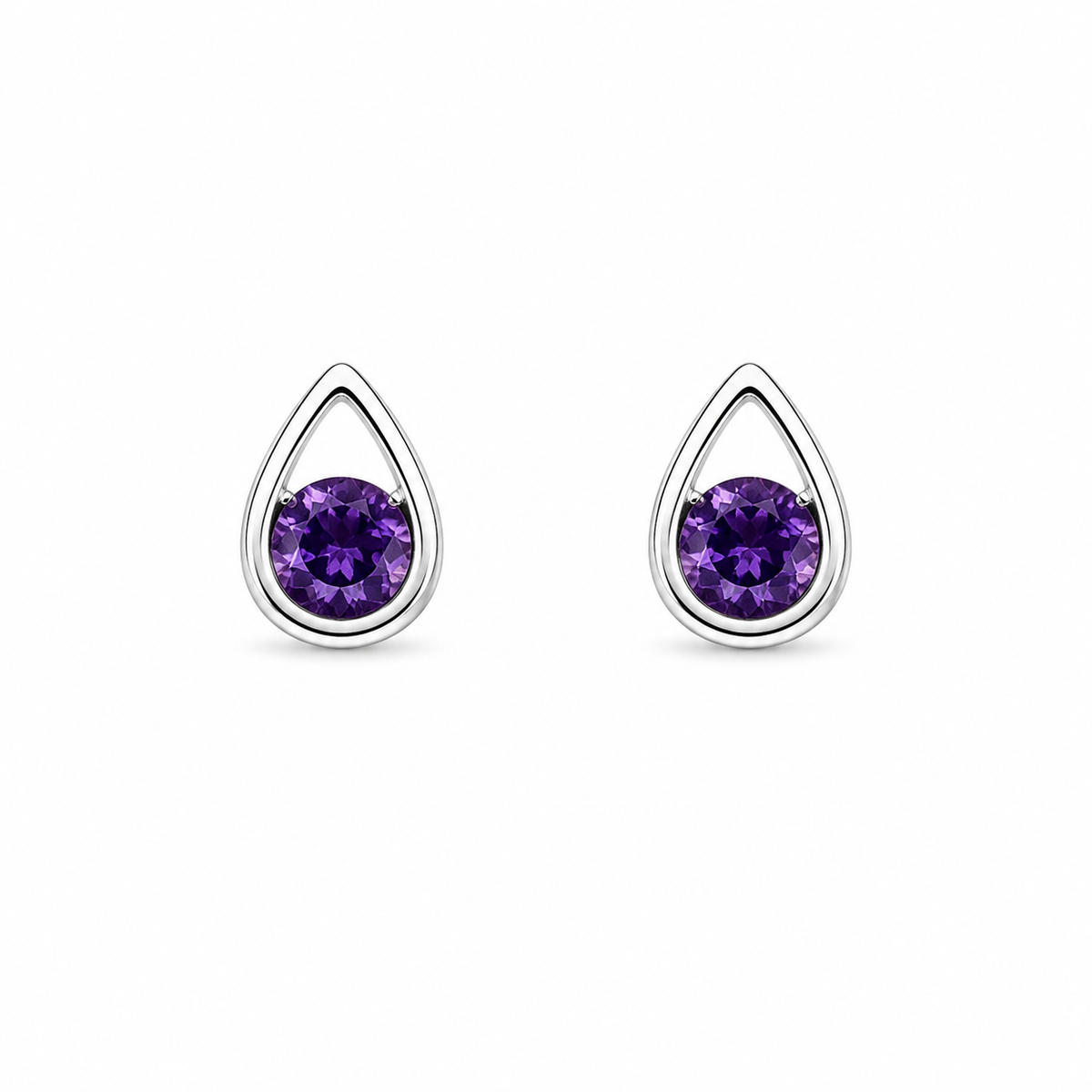 Silver Violina Drop earrings