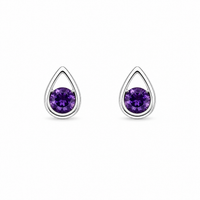 Silver Violina Drop earrings