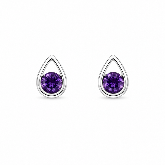 Silver Violina Drop earrings