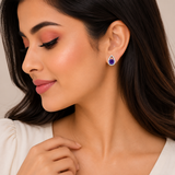 Silver Violina Drop earrings