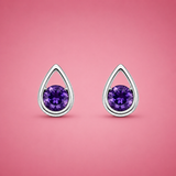 Silver Violina Drop earrings