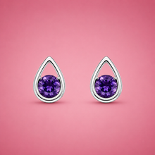 Silver Violina Drop earrings