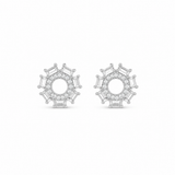 Silver Radiance Burst Earrings