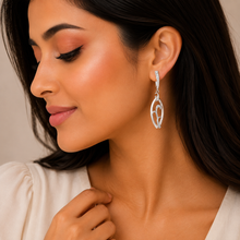 Silver Vine fall Gleam Earring