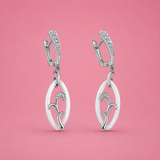 Silver Vine fall Gleam Earring