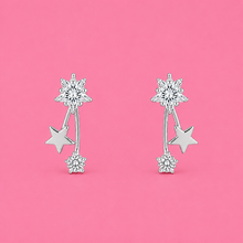 Bloom Women`s Earrings in Silver