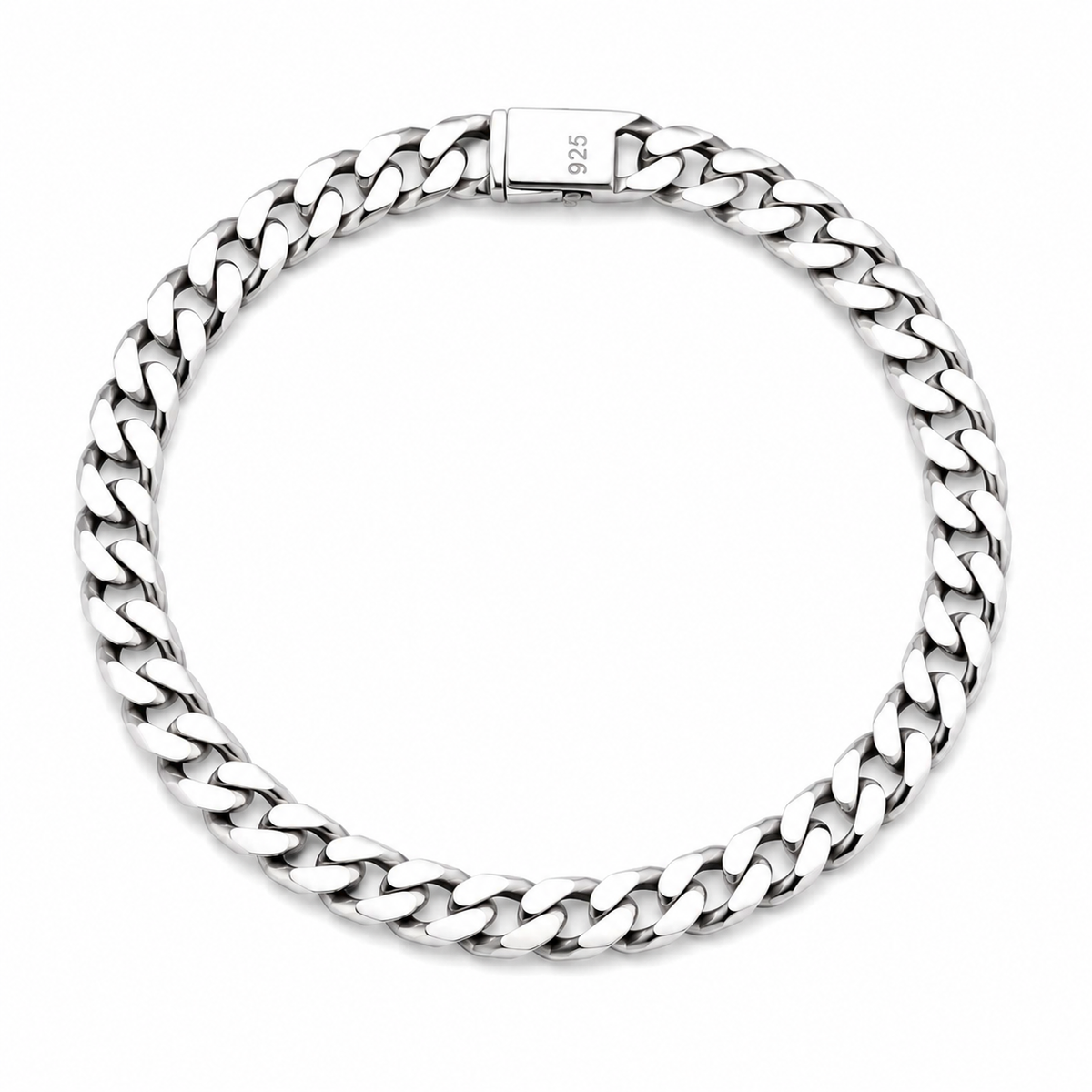 Silver chained Men`s Bracelet