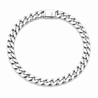Silver chained Men`s Bracelet