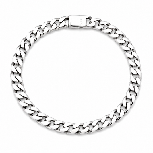 Silver chained Men`s Bracelet