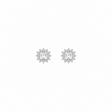 Sharp Circular pendant set in silver