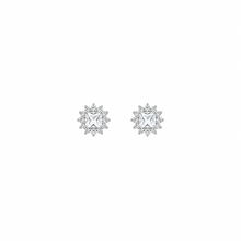 Sharp Circular pendant set in silver