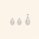 Infinity Teardrop Pendant in silver