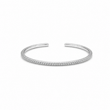 Classic Silver women`s open-ended bracelet