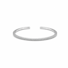 Classic Silver women`s open-ended bracelet