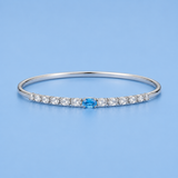 Silver Azure Radiance Bracelet