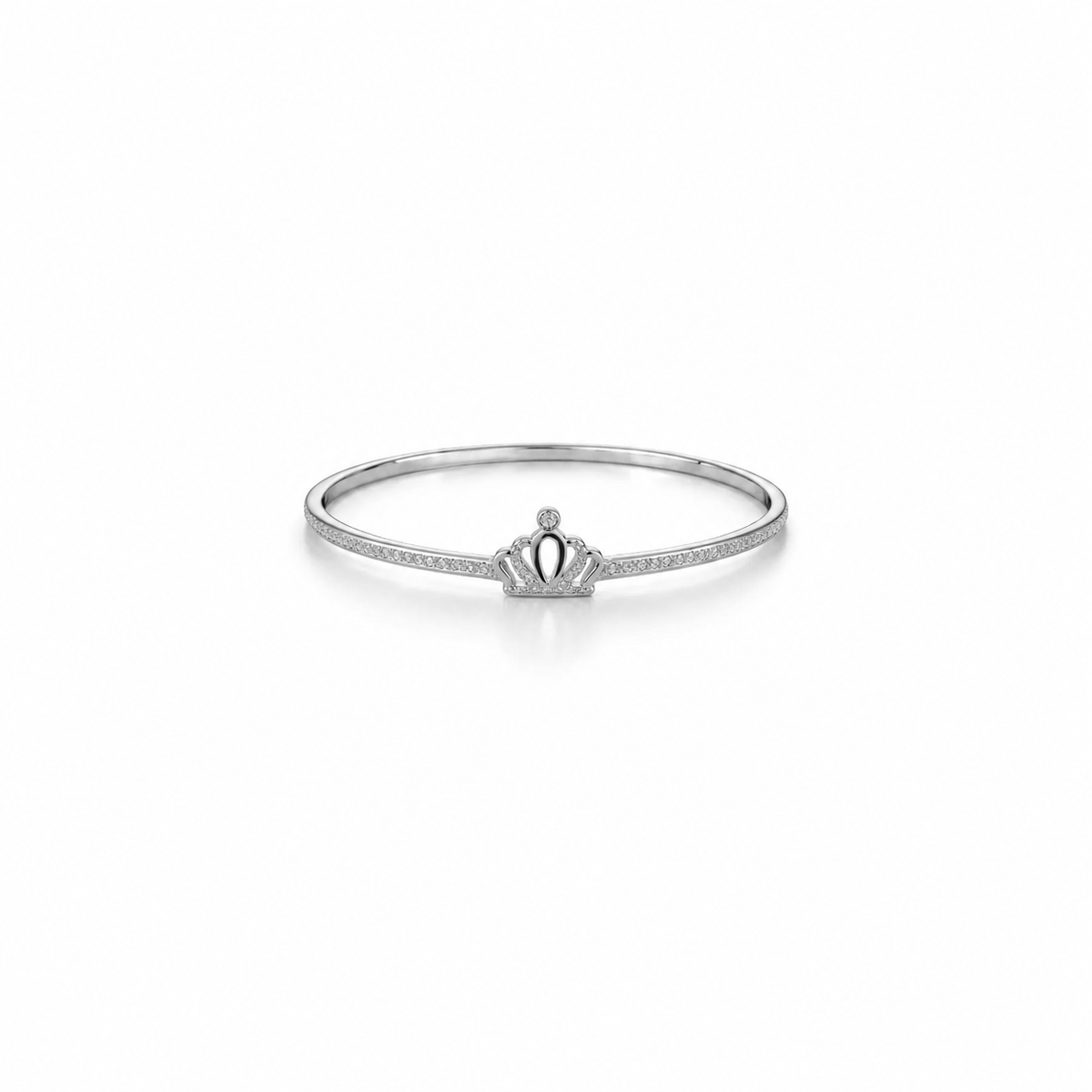 Majestic Crown Bracelet in Silver
