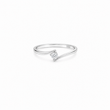 Soft Crest Ring in Silver