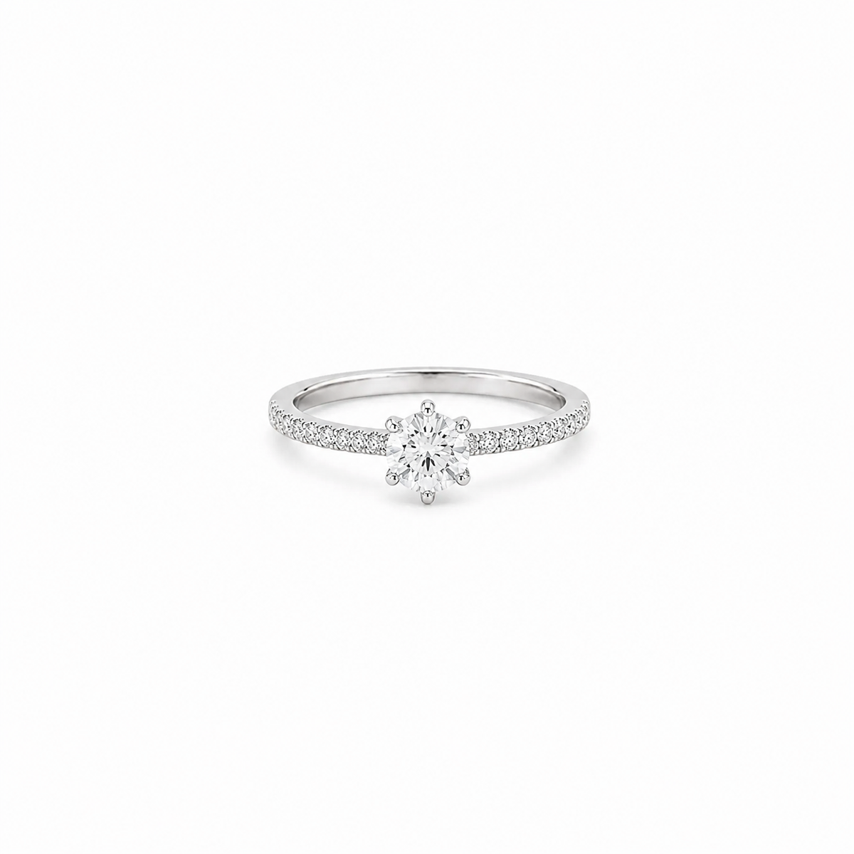 Spark Beam Ring in Silver