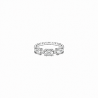 Rectelle Ring – Sterling Silver in Sleek Sparkle