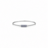 Silver-blue stoned Bracelet