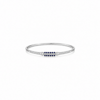 Silver-blue stoned Bracelet